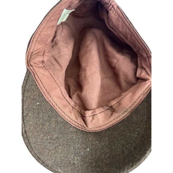 David Young Wool Blend Hat Silver Tone Hardware DYA-2165CD Brown Adjustable - Picture 4 of 5